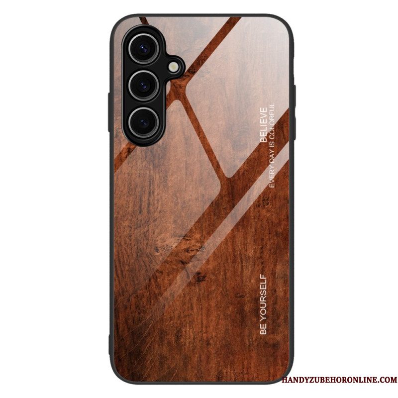 Case Hoesje Samsung Galaxy S25 5g Telefoonhoesje Gehard Glas En Hout