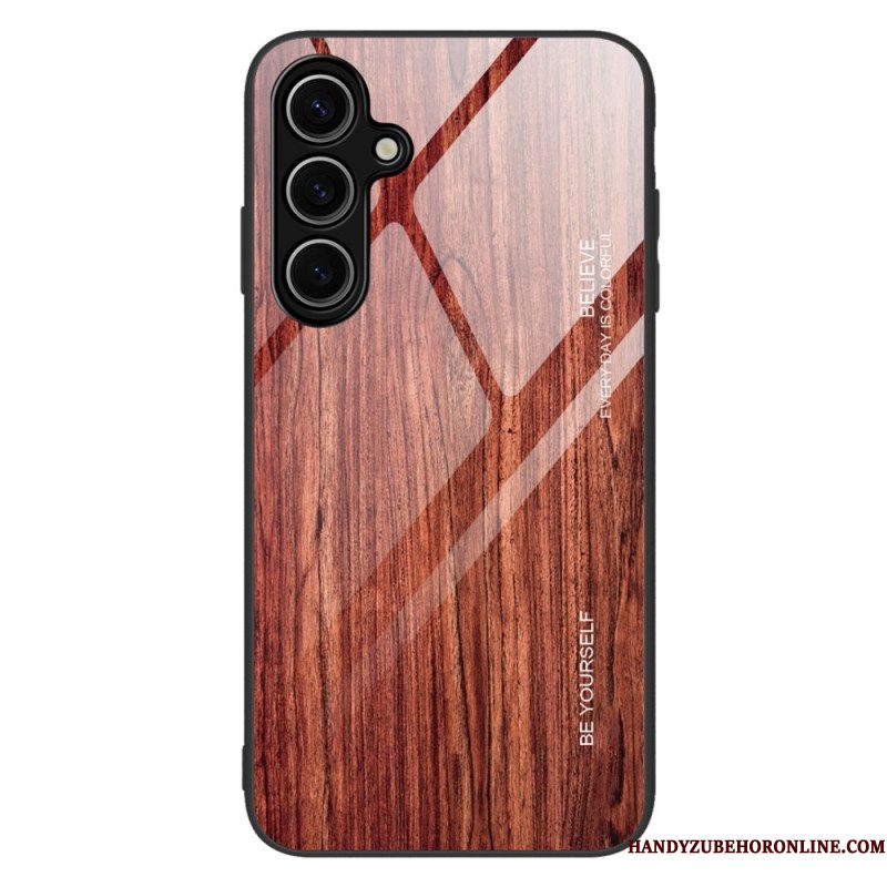 Case Hoesje Samsung Galaxy S25 5g Telefoonhoesje Gehard Glas En Hout