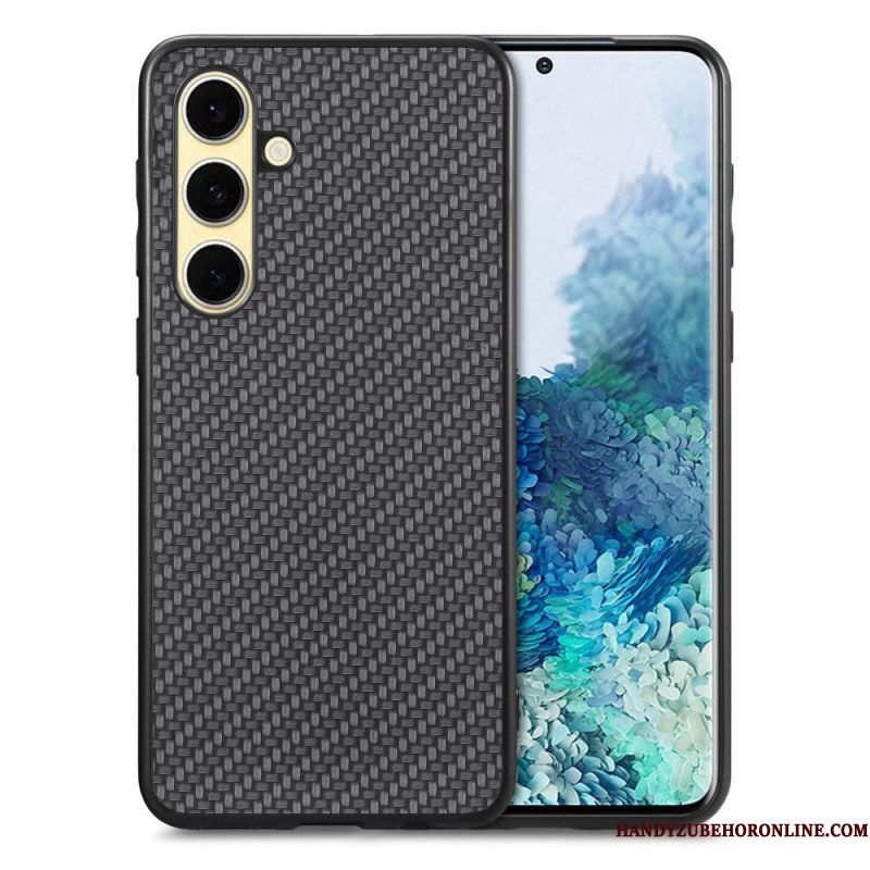 Case Hoesje Samsung Galaxy S25 5g Telefoonhoesje Koolstofvezelcoating