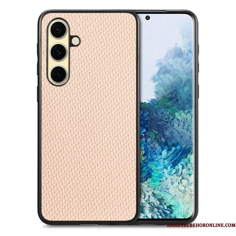 Case Hoesje Samsung Galaxy S25 5g Telefoonhoesje Koolstofvezelcoating