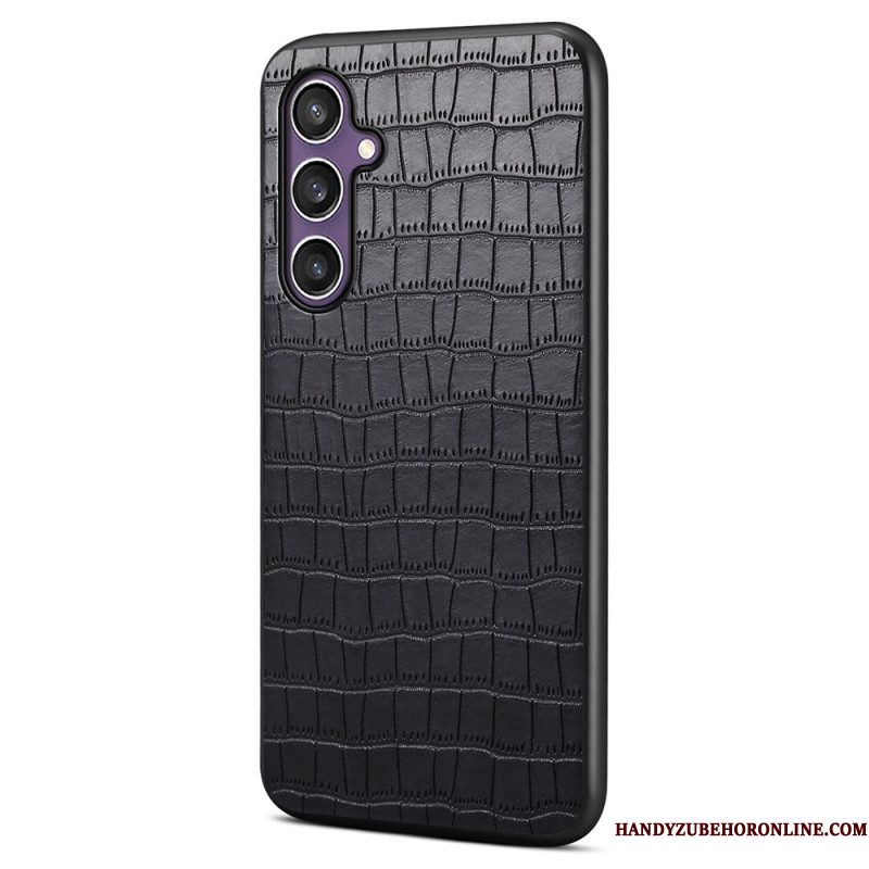 Case Hoesje Samsung Galaxy S25 5g Telefoonhoesje Krokodillenprint