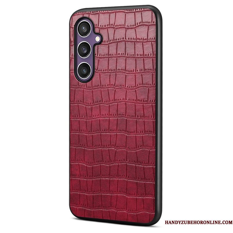 Case Hoesje Samsung Galaxy S25 5g Telefoonhoesje Krokodillenprint