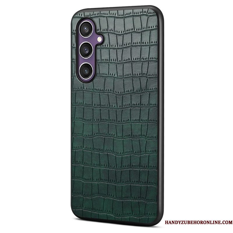 Case Hoesje Samsung Galaxy S25 5g Telefoonhoesje Krokodillenprint