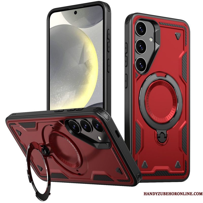 Case Hoesje Samsung Galaxy S25 5g Telefoonhoesje Magsafe-compatibel Militaire Bescherming En Standaard