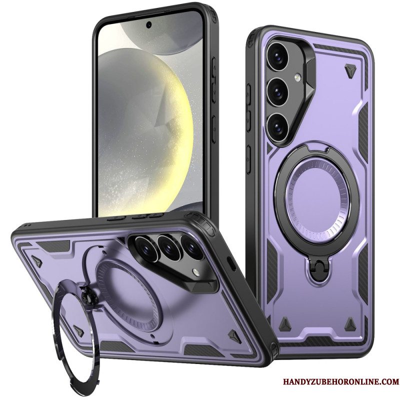 Case Hoesje Samsung Galaxy S25 5g Telefoonhoesje Magsafe-compatibel Militaire Bescherming En Standaard