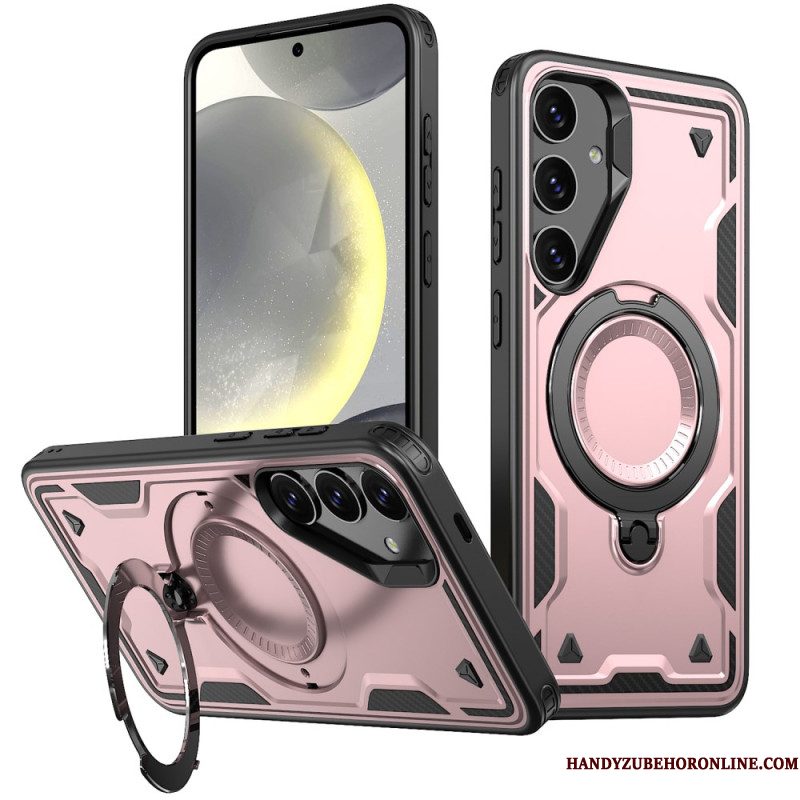 Case Hoesje Samsung Galaxy S25 5g Telefoonhoesje Magsafe-compatibel Militaire Bescherming En Standaard