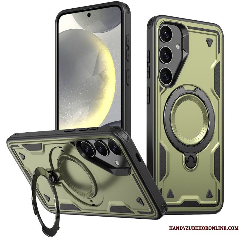 Case Hoesje Samsung Galaxy S25 5g Telefoonhoesje Magsafe-compatibel Militaire Bescherming En Standaard