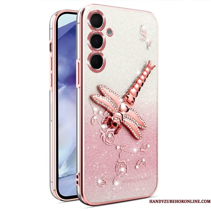 Case Hoesje Samsung Galaxy S25 5g Telefoonhoesje Met Kadem Libellenstandaard
