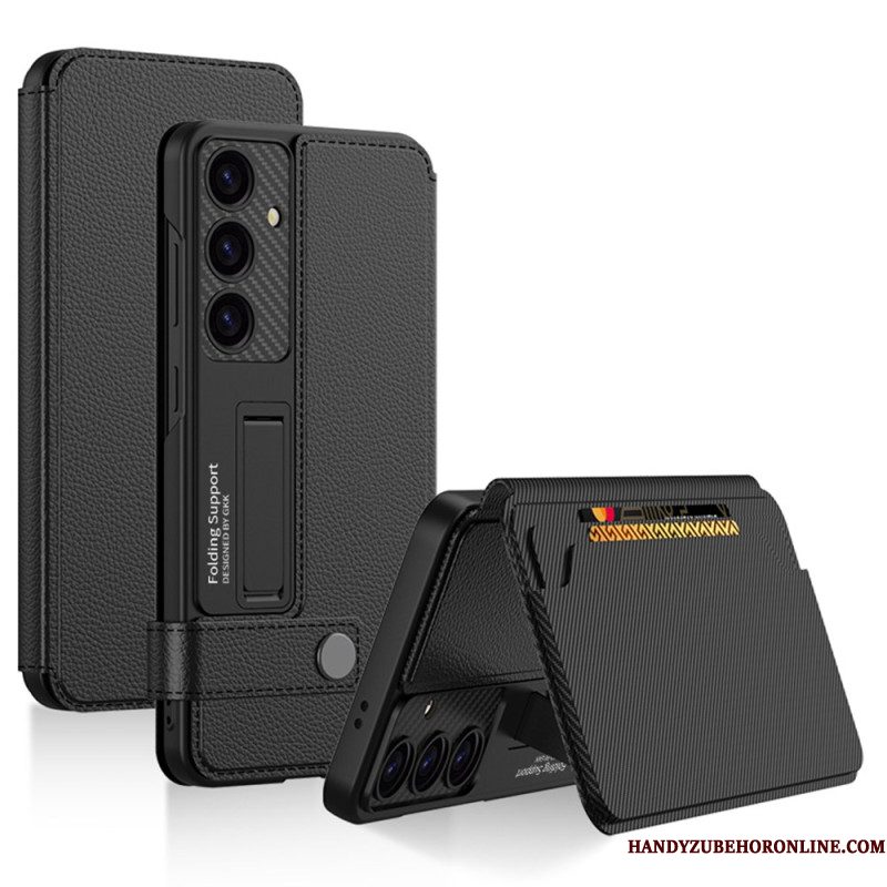 Case Hoesje Samsung Galaxy S25 5g Telefoonhoesje Premium Kaarthouder En Standaard