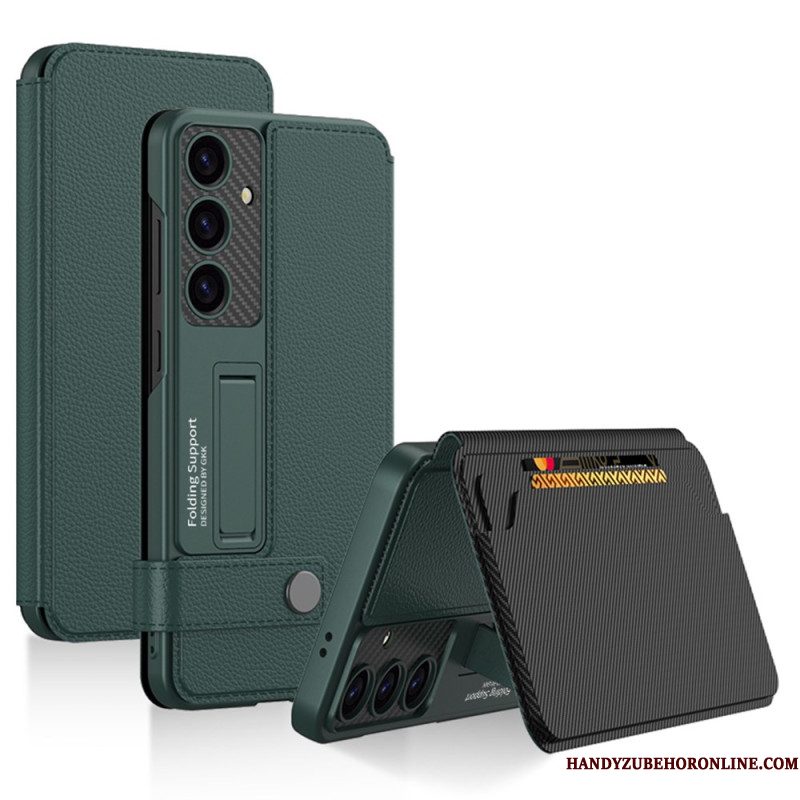 Case Hoesje Samsung Galaxy S25 5g Telefoonhoesje Premium Kaarthouder En Standaard