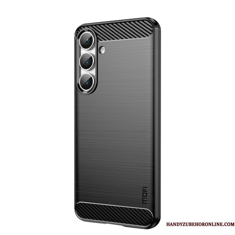 Case Hoesje Samsung Galaxy S25 Fe Telefoonhoesje Geborsteld Koolstofvezel