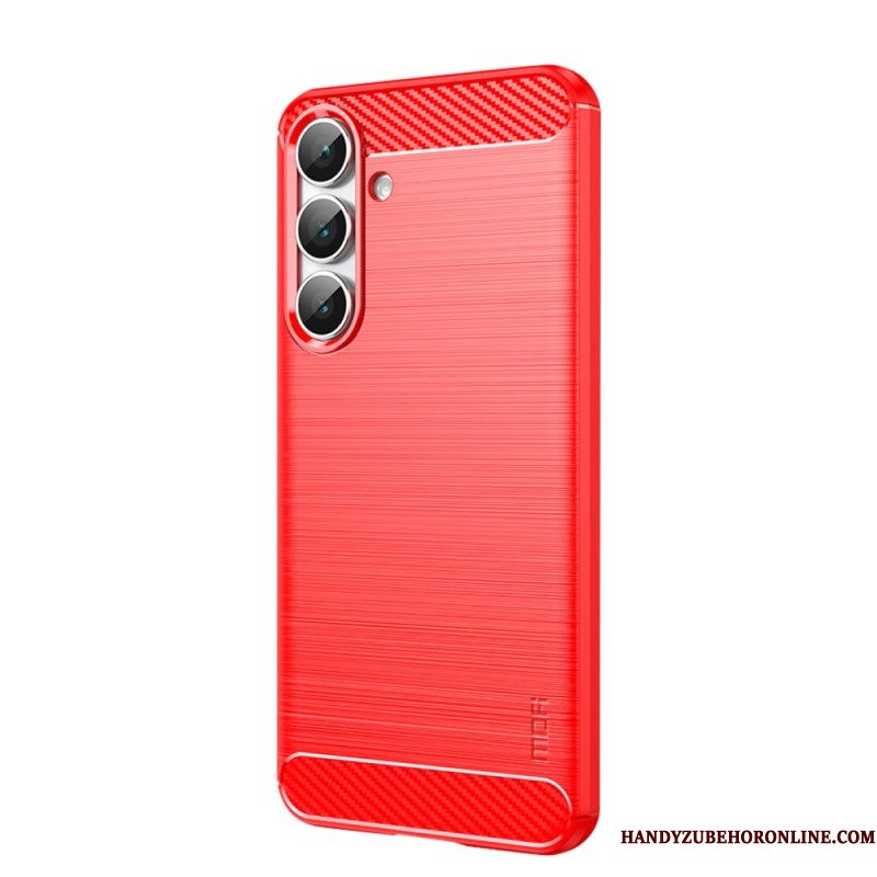 Case Hoesje Samsung Galaxy S25 Fe Telefoonhoesje Geborsteld Koolstofvezel