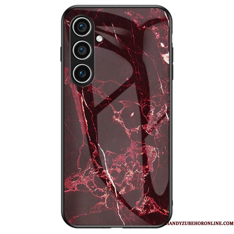 Case Hoesje Samsung Galaxy S25 Plus 5g Telefoonhoesje Marmer Gehard Glas