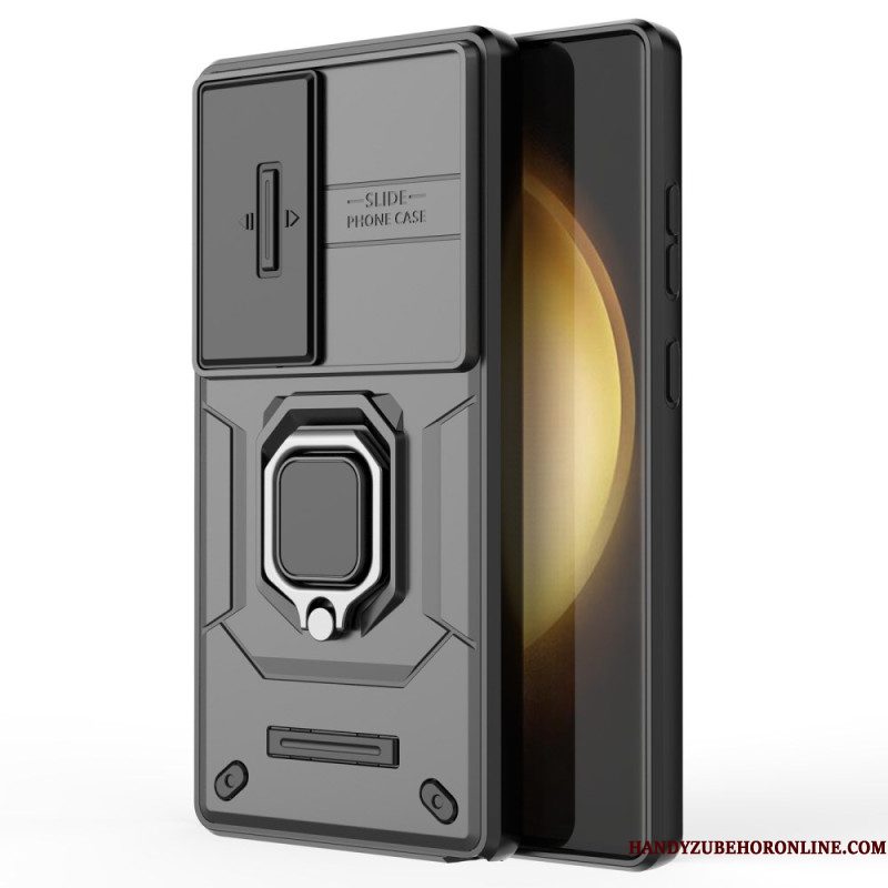 Case Hoesje Samsung Galaxy S25 Ultra 5g Telefoonhoesje Duurzame Ring Met Lensbeschermer