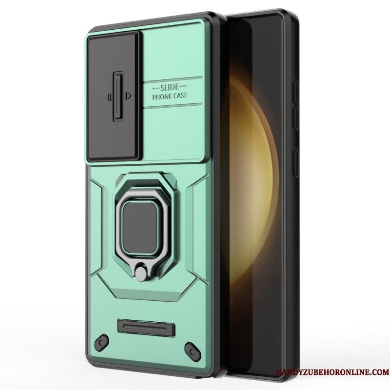 Case Hoesje Samsung Galaxy S25 Ultra 5g Telefoonhoesje Duurzame Ring Met Lensbeschermer