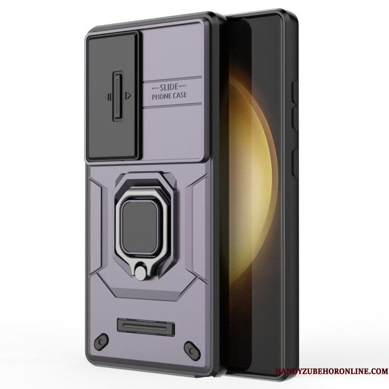 Case Hoesje Samsung Galaxy S25 Ultra 5g Telefoonhoesje Duurzame Ring Met Lensbeschermer