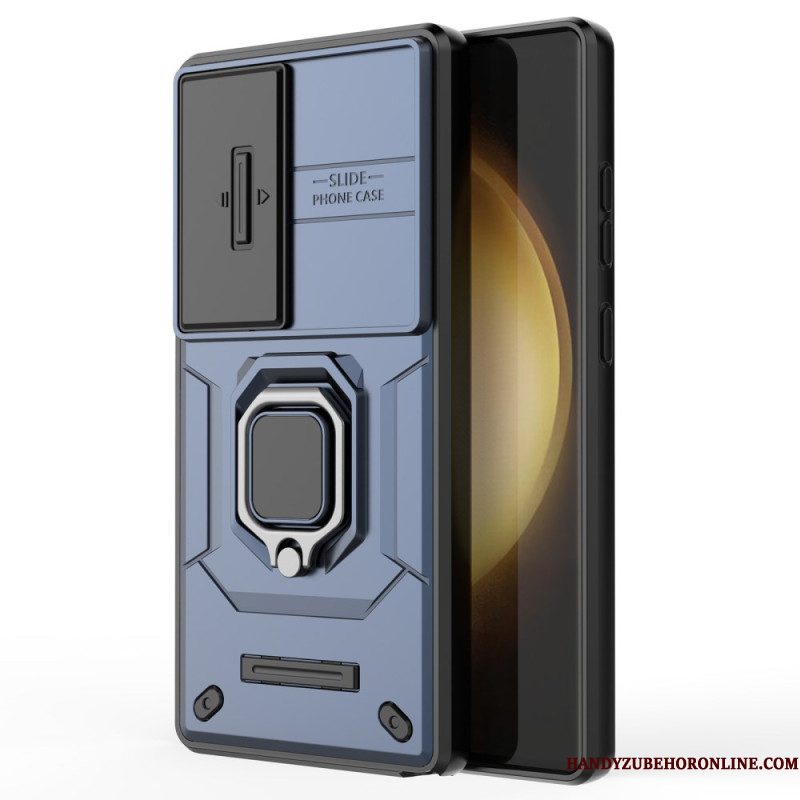 Case Hoesje Samsung Galaxy S25 Ultra 5g Telefoonhoesje Duurzame Ring Met Lensbeschermer
