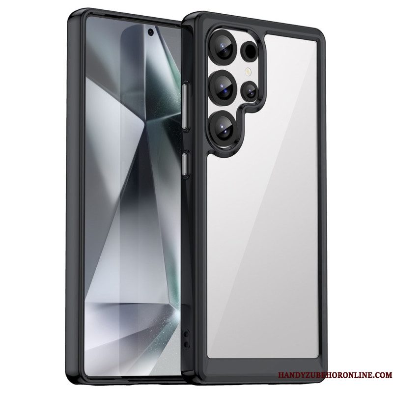 Case Hoesje Samsung Galaxy S25 Ultra 5g Telefoonhoesje Subtiel Ontwerp