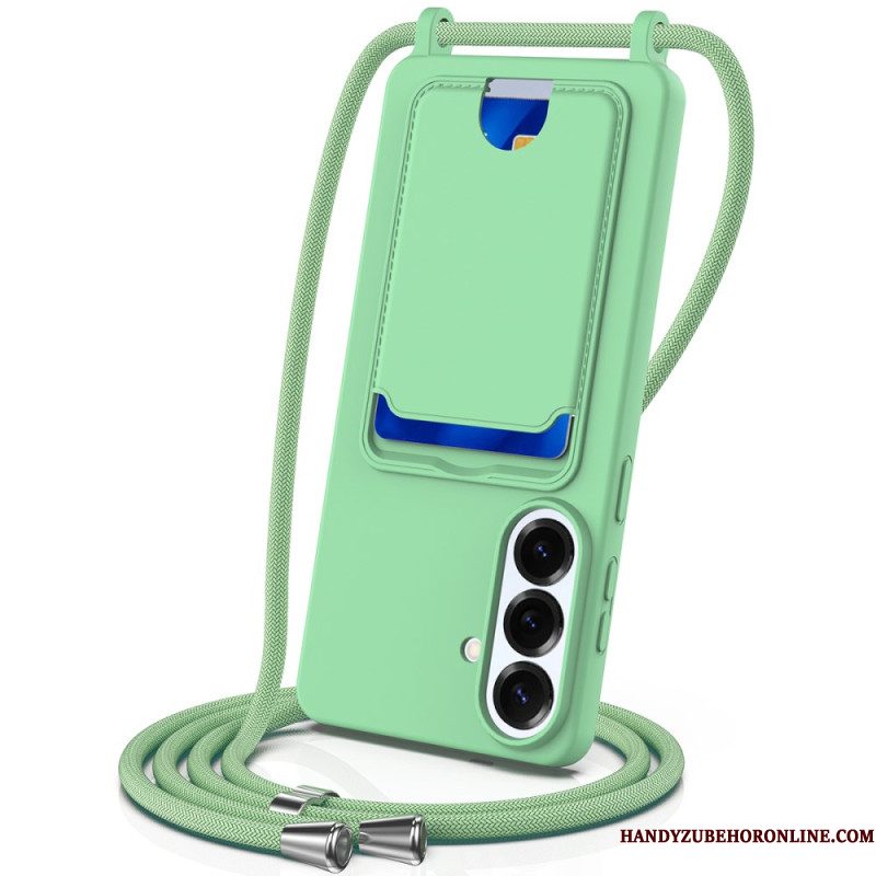 Case Hoesje Samsung Galaxy S26 Plus Telefoonhoesje Kaarthouder En Lanyard