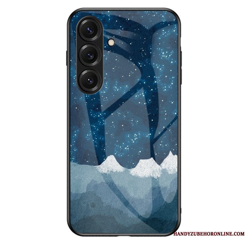 Case Hoesje Samsung Galaxy S26 Telefoonhoesje Hemelsblauw Gehard Glas Met Sterren