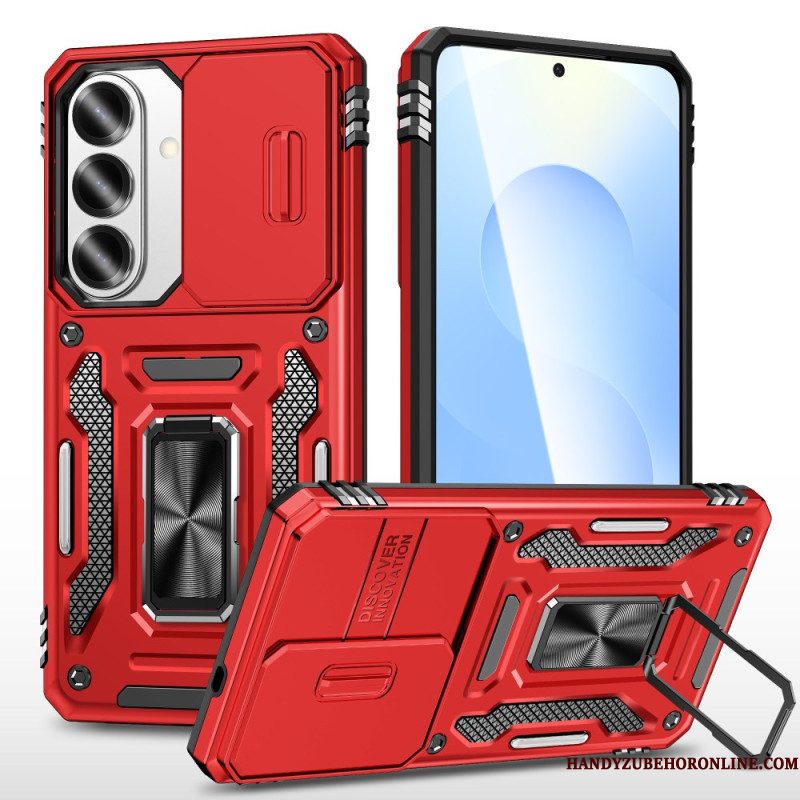 Case Hoesje Samsung Galaxy S26 Telefoonhoesje Standaard En Schuifbare Cameracover
