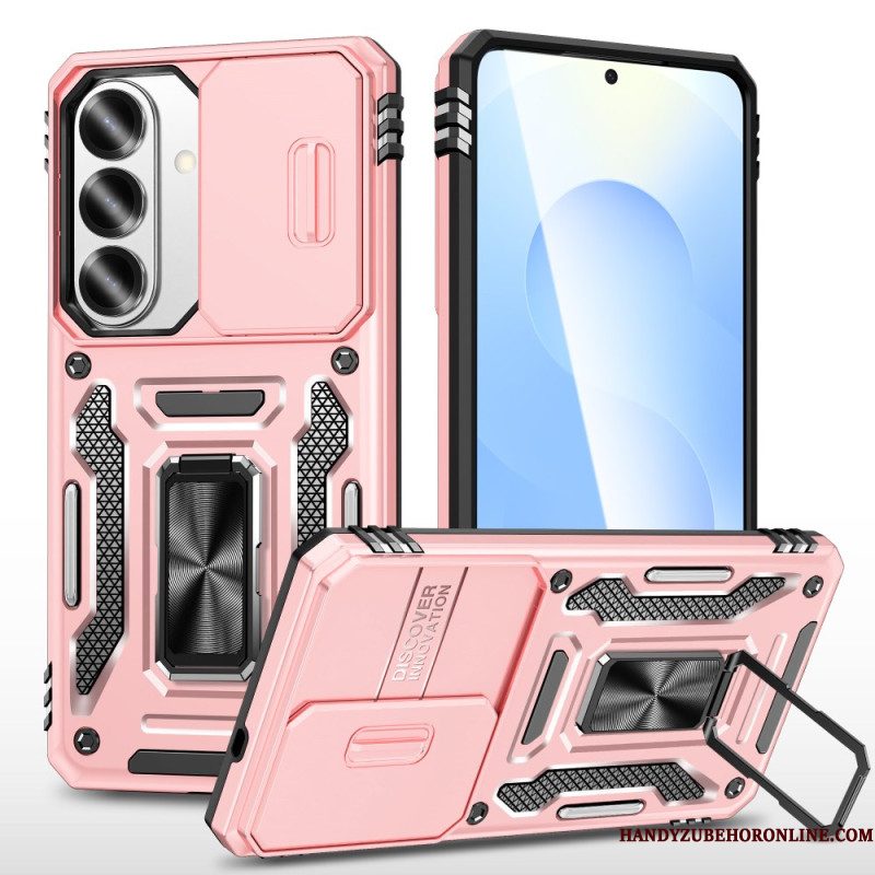Case Hoesje Samsung Galaxy S26 Telefoonhoesje Standaard En Schuifbare Cameracover