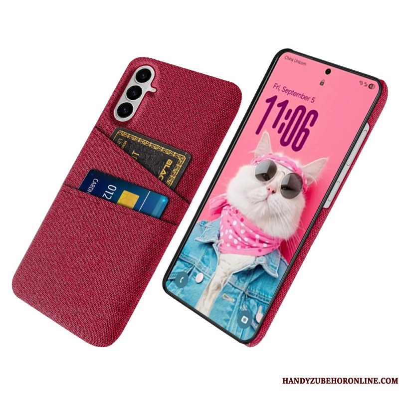 Case Hoesje Samsung Galaxy S26 Telefoonhoesje Stoffen Kaarthouder