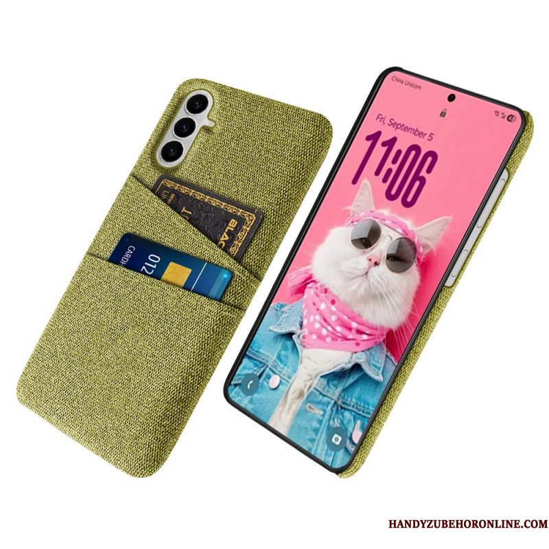 Case Hoesje Samsung Galaxy S26 Telefoonhoesje Stoffen Kaarthouder