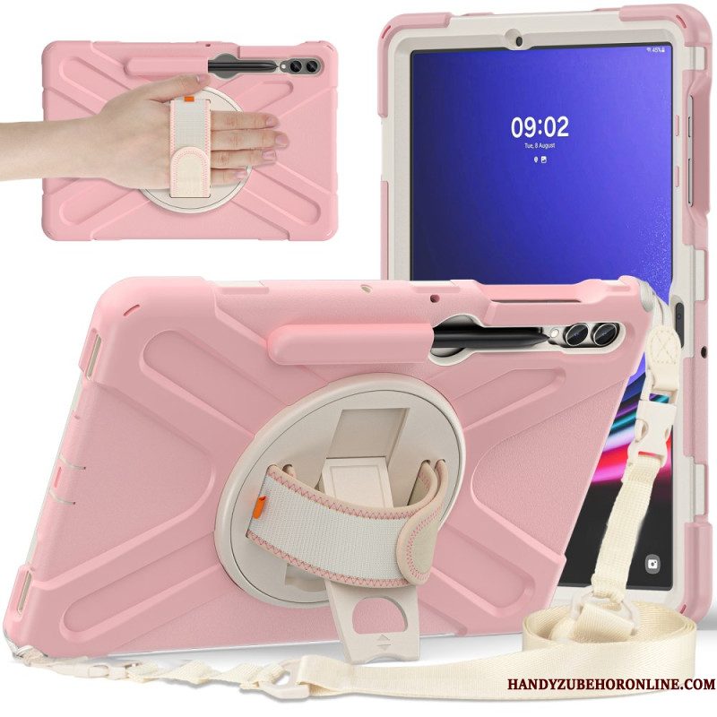 Case Hoesje Samsung Galaxy Tab S10 Plus Telefoonhoesje Duurzame Standaard En Schouderriem
