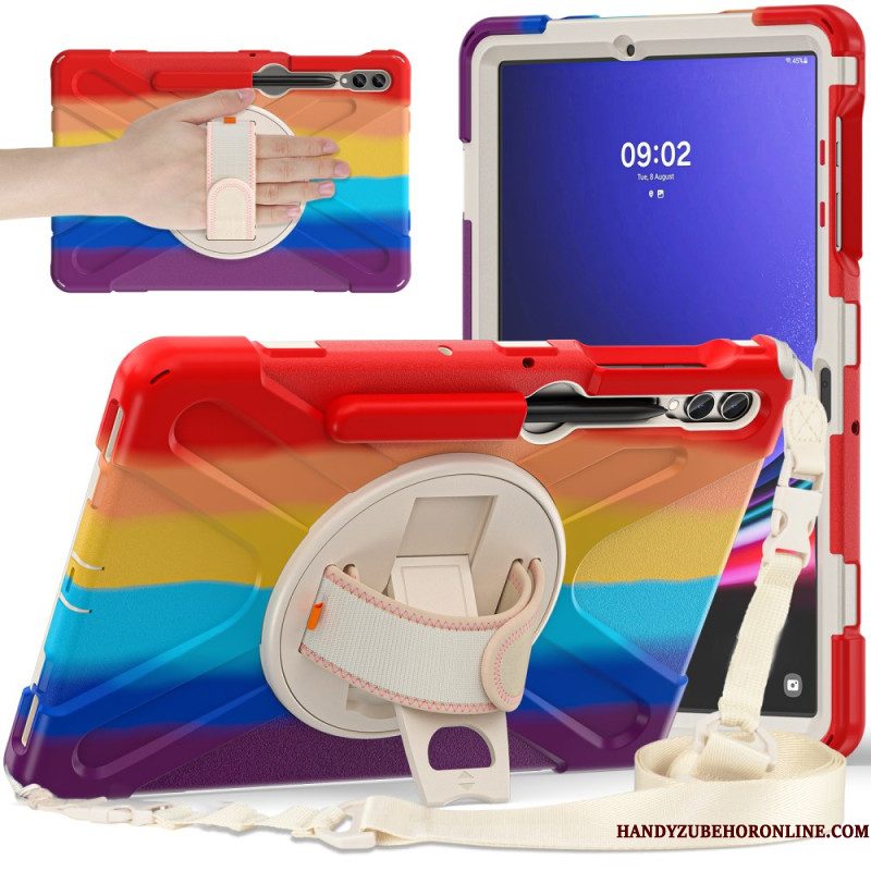 Case Hoesje Samsung Galaxy Tab S10 Plus Telefoonhoesje Duurzame Standaard En Schouderriem