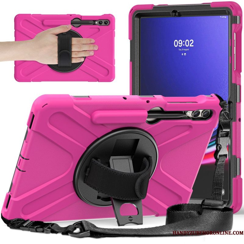 Case Hoesje Samsung Galaxy Tab S10 Plus Telefoonhoesje Duurzame Standaard En Schouderriem