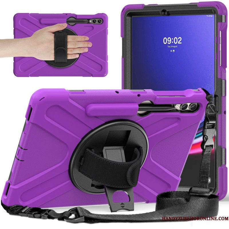 Case Hoesje Samsung Galaxy Tab S10 Plus Telefoonhoesje Duurzame Standaard En Schouderriem