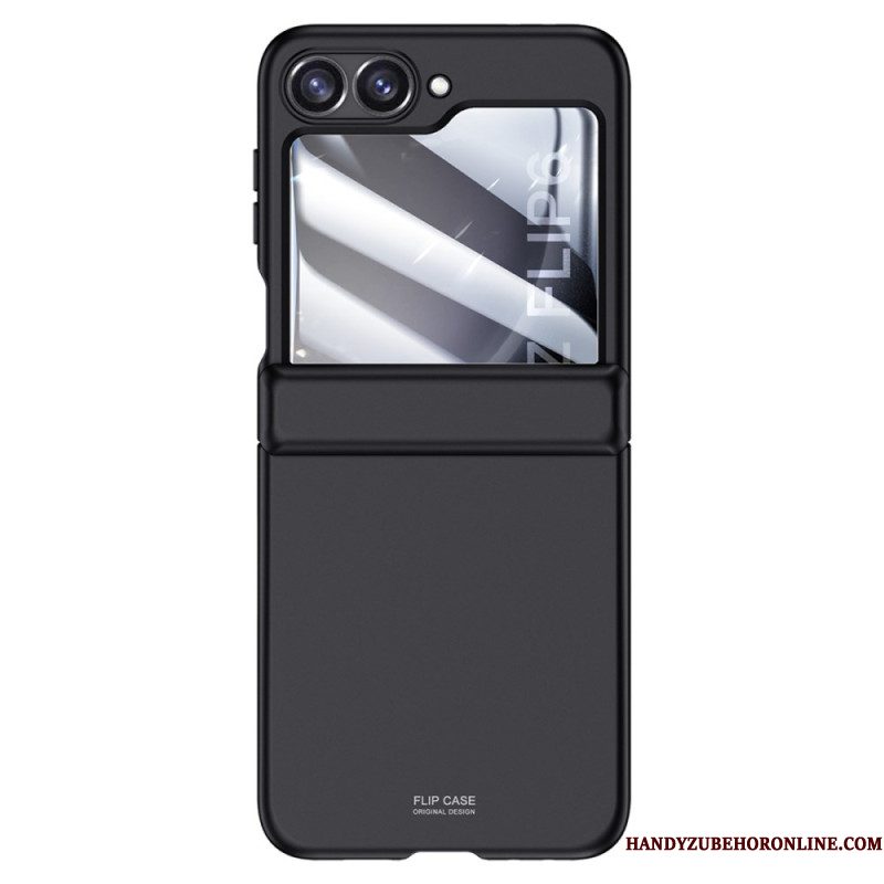 Case Hoesje Samsung Galaxy Z Flip 7 Fe Telefoonhoesje Achterscharnierbeschermer Van Gehard Glas En Schermbeschermer