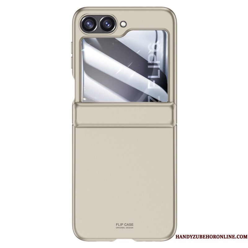 Case Hoesje Samsung Galaxy Z Flip 7 Fe Telefoonhoesje Achterscharnierbeschermer Van Gehard Glas En Schermbeschermer