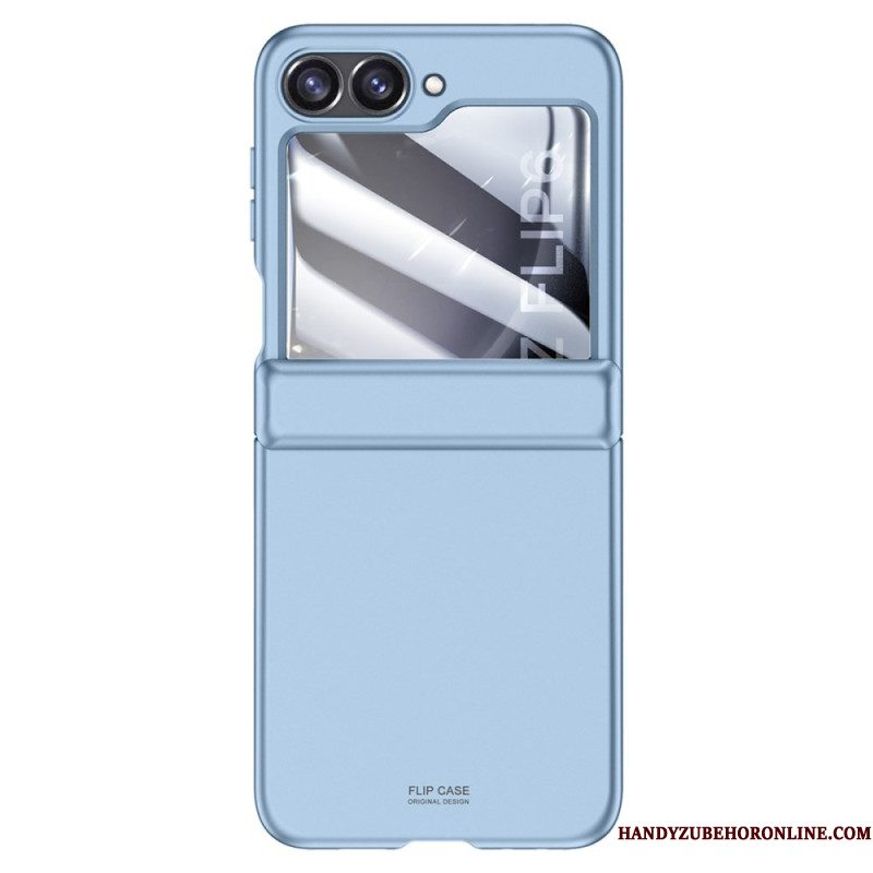 Case Hoesje Samsung Galaxy Z Flip 7 Fe Telefoonhoesje Achterscharnierbeschermer Van Gehard Glas En Schermbeschermer