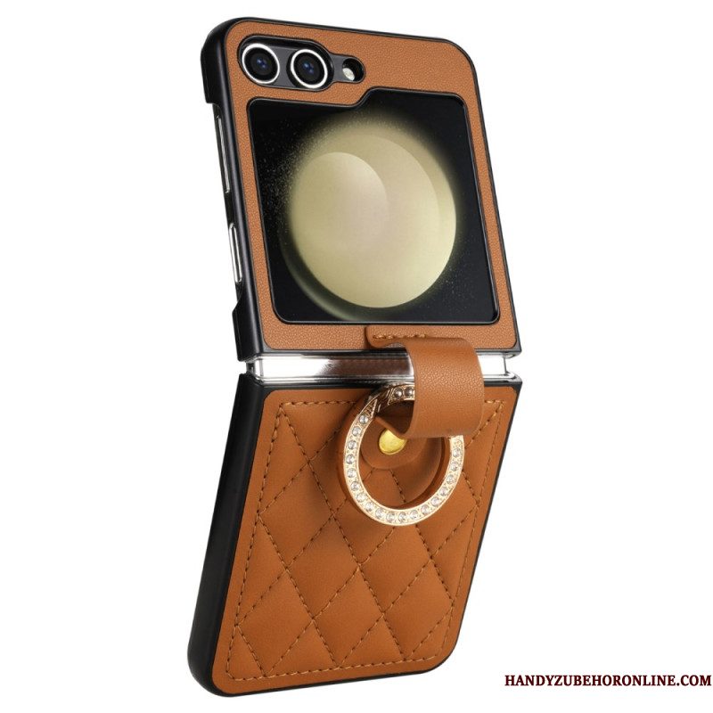 Case Hoesje Samsung Galaxy Z Flip 7 Fe Telefoonhoesje Klassiek Gewatteerd