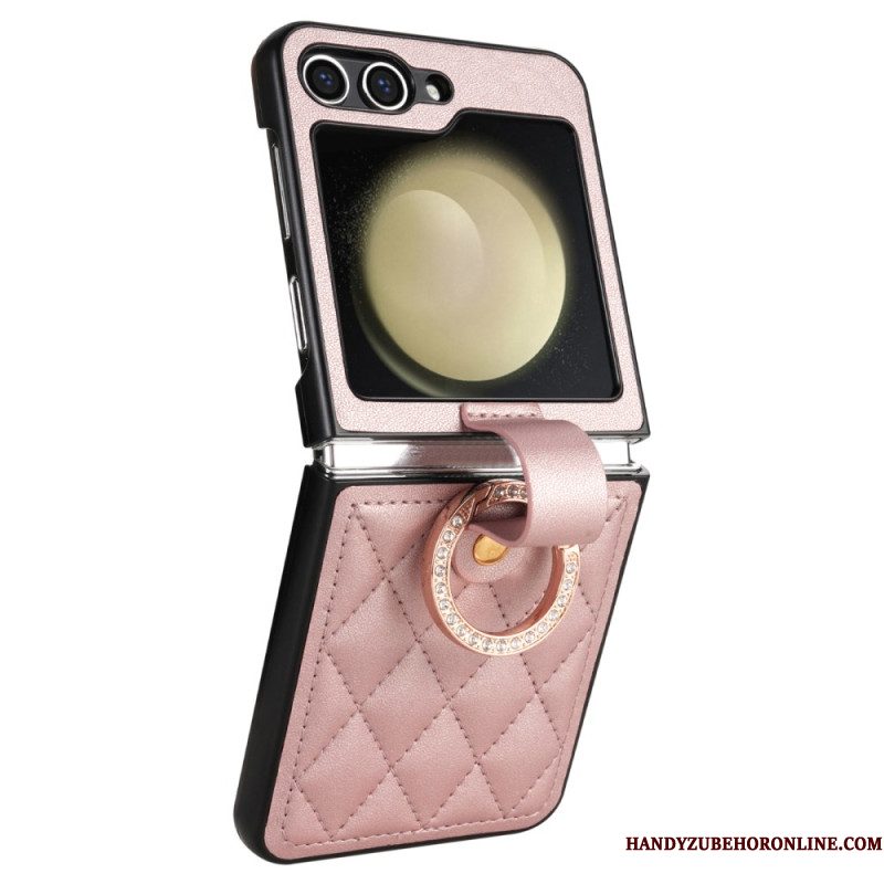 Case Hoesje Samsung Galaxy Z Flip 7 Fe Telefoonhoesje Klassiek Gewatteerd