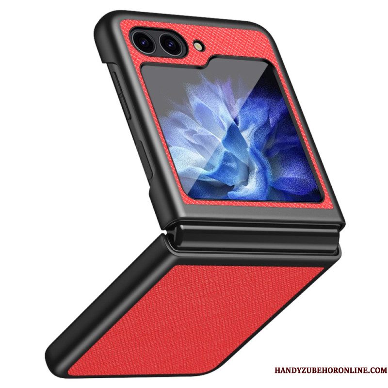 Case Hoesje Samsung Galaxy Z Flip 7 Fe Telefoonhoesje Kruisstructuur