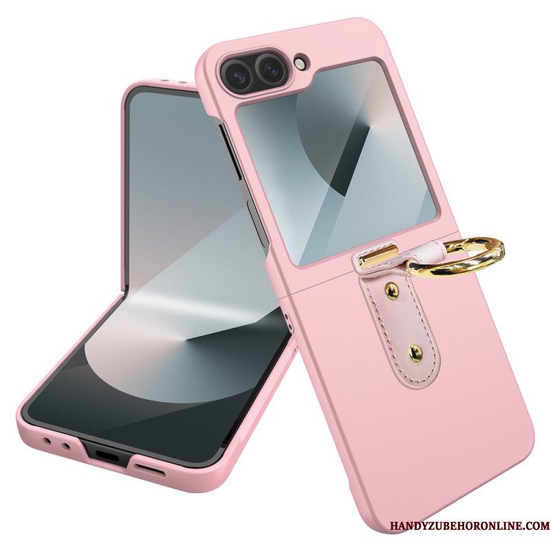 Case Hoesje Samsung Galaxy Z Flip 7 Fe Telefoonhoesje Ringhouder En Beschermfolie