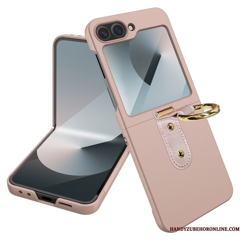 Case Hoesje Samsung Galaxy Z Flip 7 Fe Telefoonhoesje Ringhouder En Beschermfolie