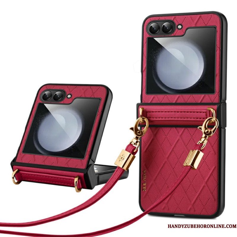 Case Hoesje Samsung Galaxy Z Flip 7 Fe Telefoonhoesje Sulada Schouderband
