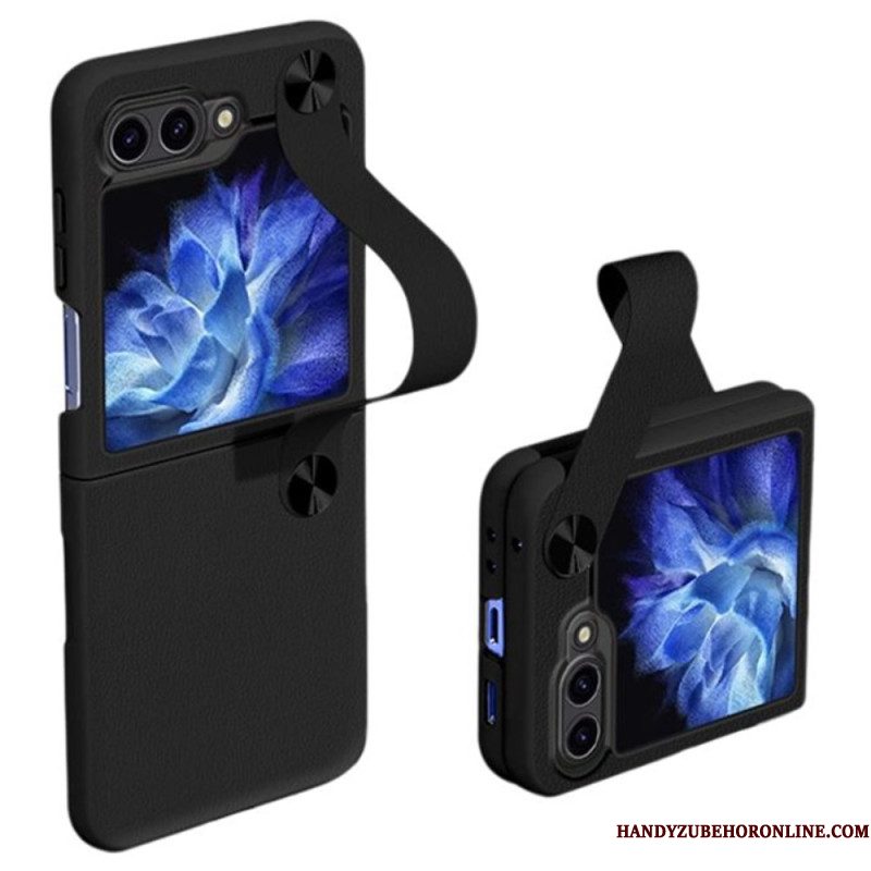 Case Hoesje Samsung Galaxy Z Flip 7 Fe Telefoonhoesje Ultradunne Gkk-leren Band