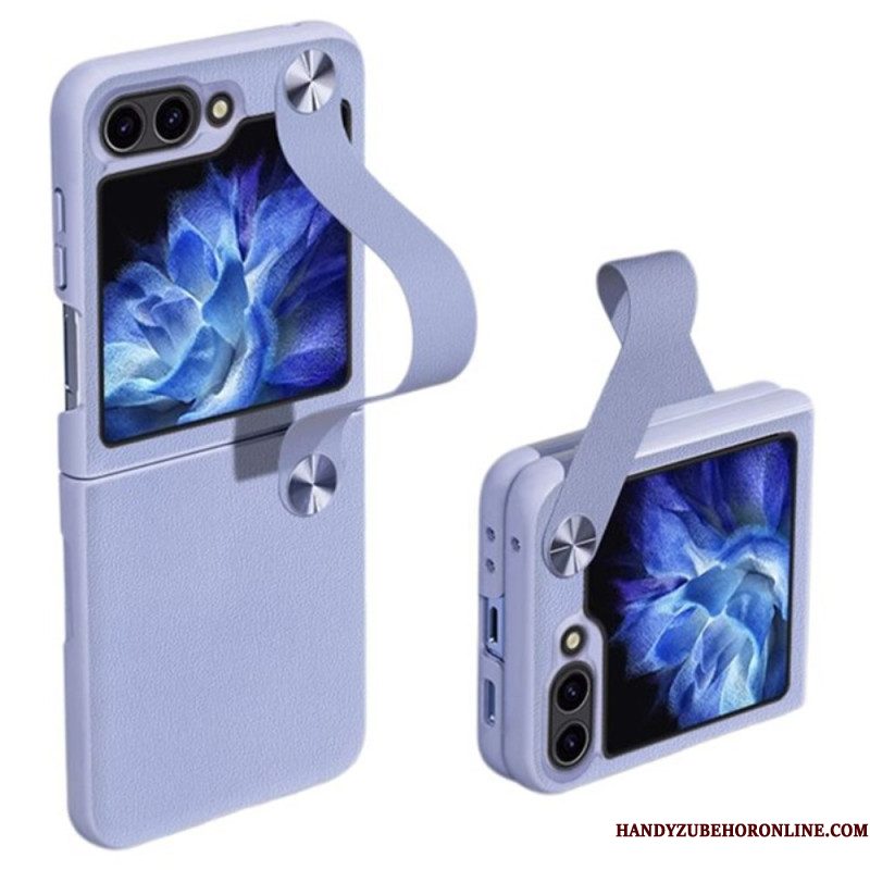 Case Hoesje Samsung Galaxy Z Flip 7 Fe Telefoonhoesje Ultradunne Gkk-leren Band