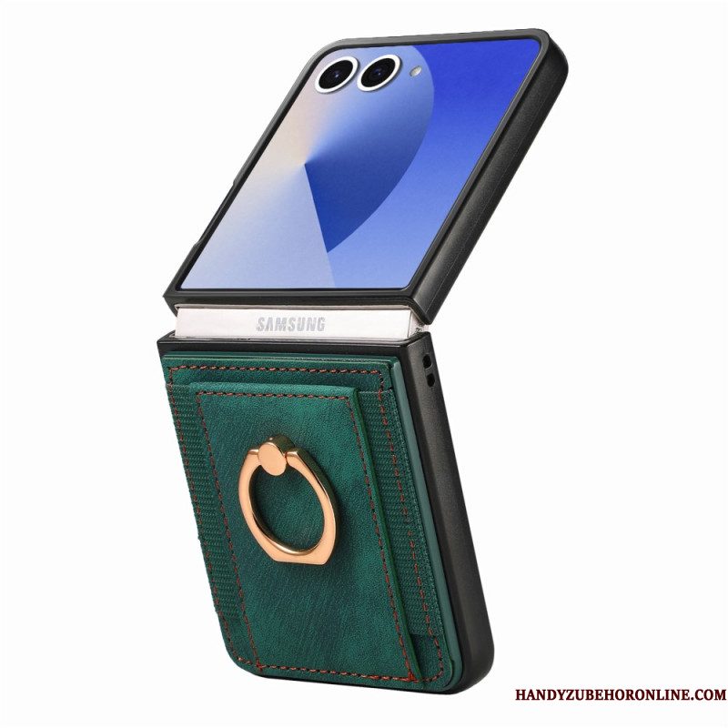 Case Hoesje Samsung Galaxy Z Flip 7 Telefoonhoesje Kaarthouder En Standaard