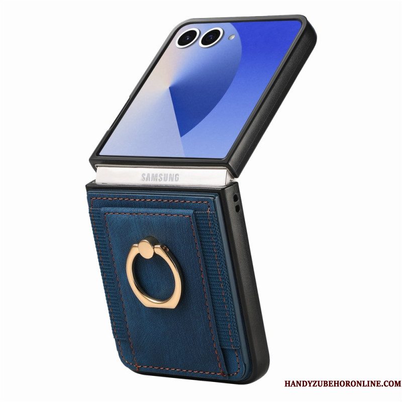Case Hoesje Samsung Galaxy Z Flip 7 Telefoonhoesje Kaarthouder En Standaard