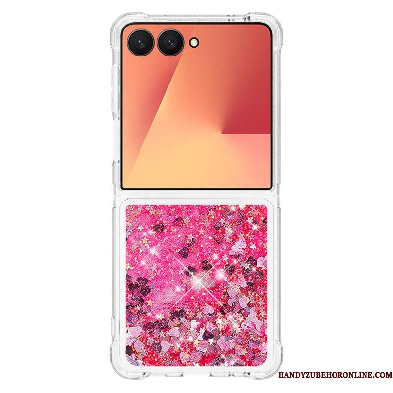 Case Hoesje Samsung Galaxy Z Flip 7 Telefoonhoesje Pailletten