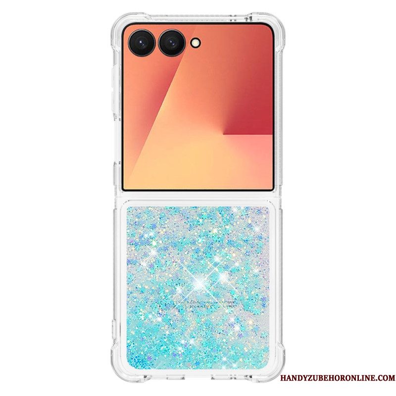 Case Hoesje Samsung Galaxy Z Flip 7 Telefoonhoesje Pailletten