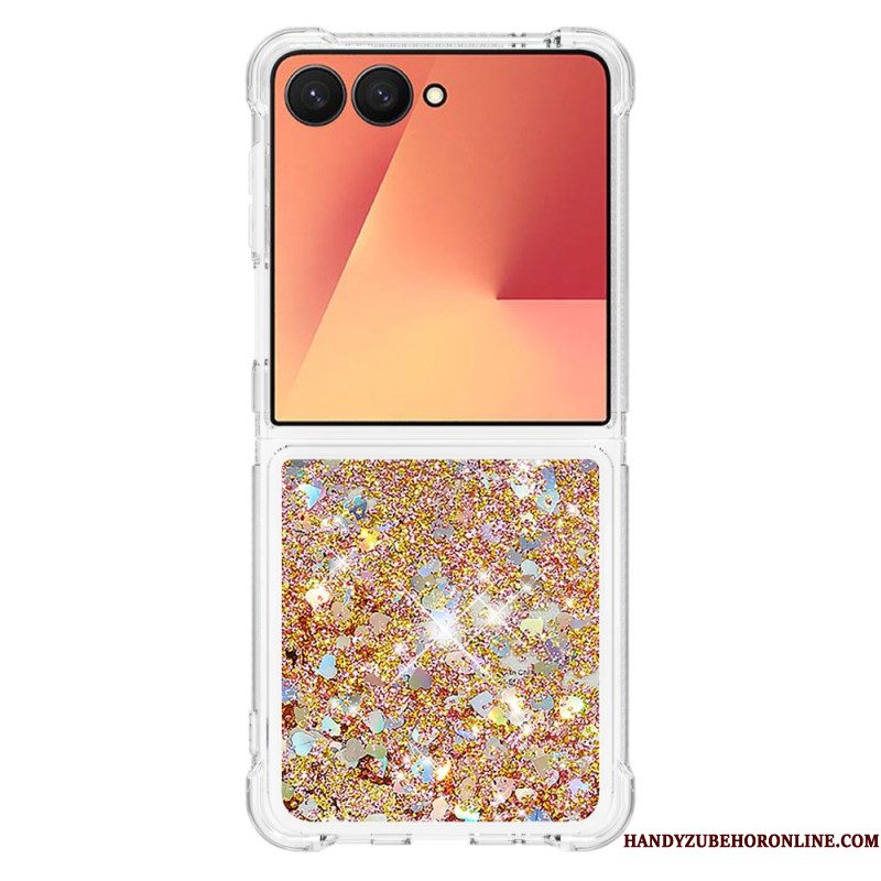 Case Hoesje Samsung Galaxy Z Flip 7 Telefoonhoesje Pailletten
