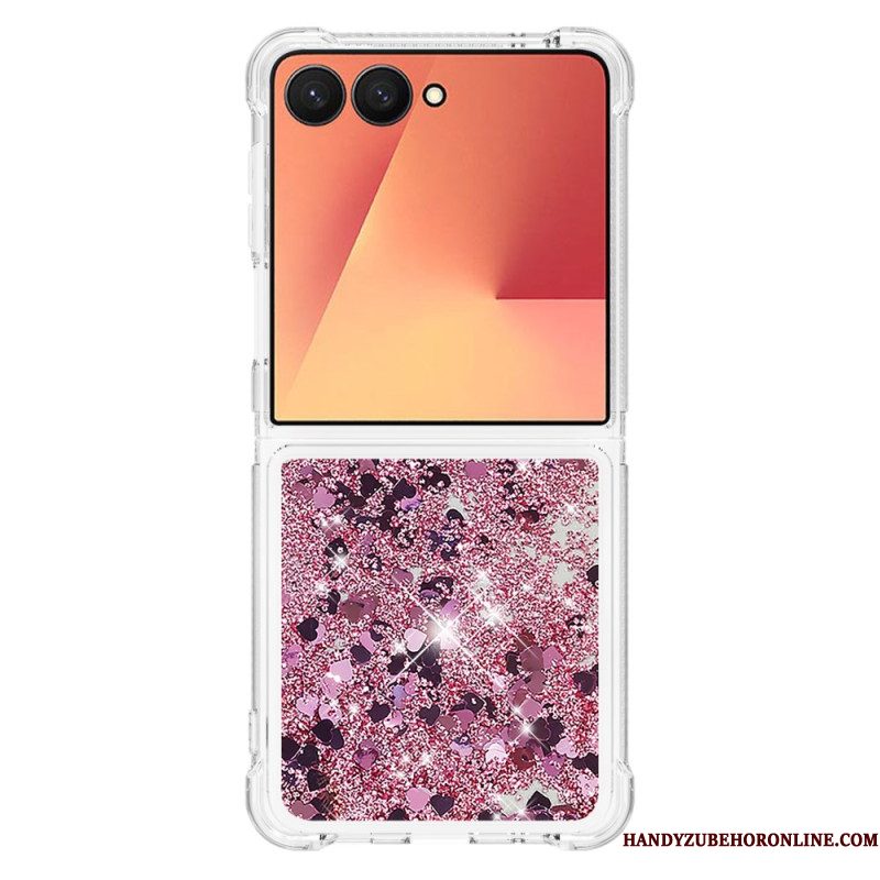 Case Hoesje Samsung Galaxy Z Flip 7 Telefoonhoesje Pailletten