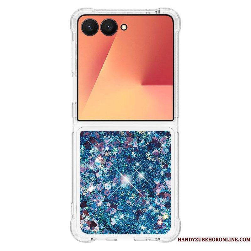 Case Hoesje Samsung Galaxy Z Flip 7 Telefoonhoesje Pailletten